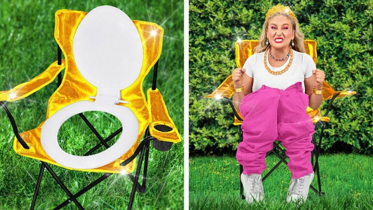 お金持ちVS貧乏のキャンピングライフハック-天才夏休みガジェット|おもしろチャレンジ|ラ・ラ・ライフ EMOJI