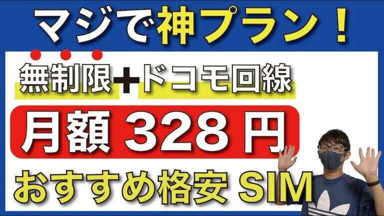 【月額328円】激安で「データ無制限使える」神プランを紹介します!【格安sim/mineo/マイネオ/povo/ロケットモバイル】