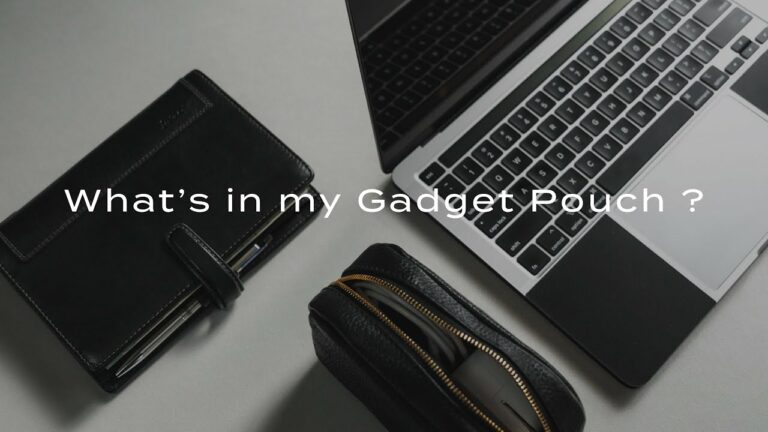【ガジェットポーチの中身】ブロガーが愛用しているレザーポーチと小物