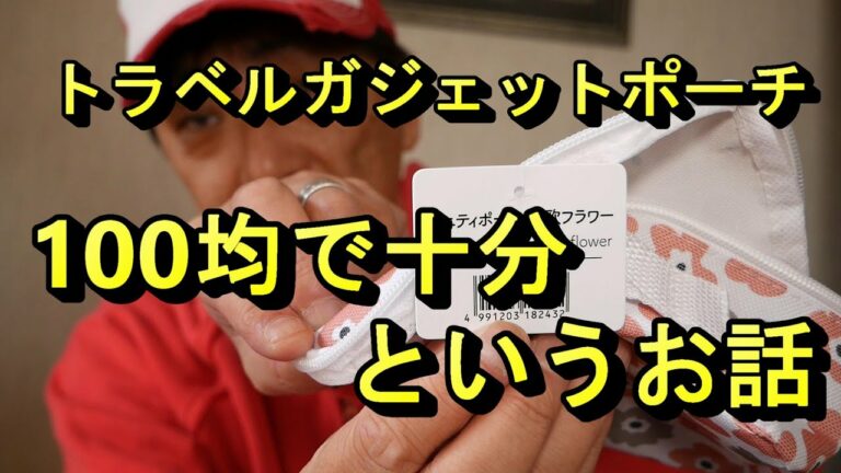 【100均】ガジェットポーチは100均が最高!