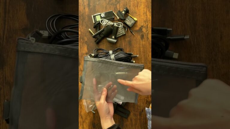 片付けられない人のためのガジェット収納法【100均ポーチ】ダイソー #shorts