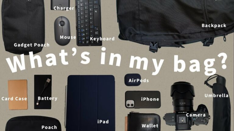 【What's in my bag】ガジェット好きな大学生のカバンの中身紹介 2021