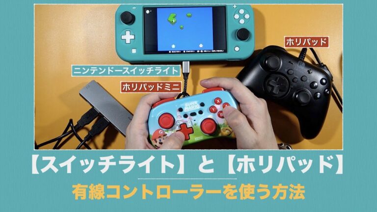 ホリパッドをニンテンドースイッチライトで使用する方法。【有線コントローラー/ツインビー】