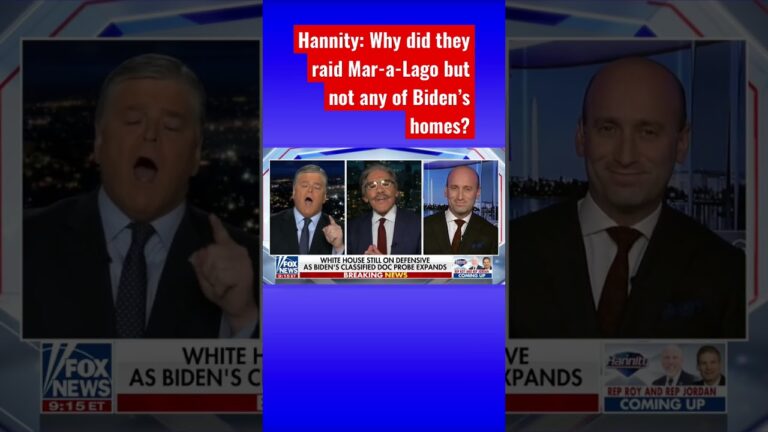 Hannity grills Geraldo Rivera over Biden classified docs #shorts