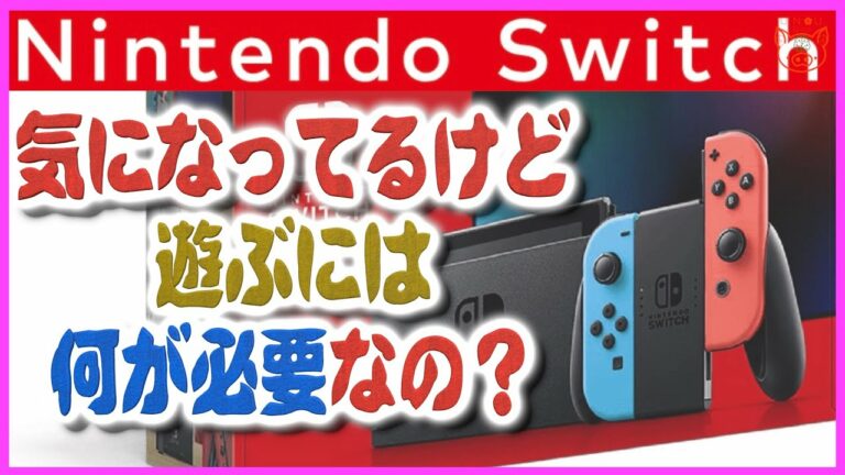 初心者向け【何が必要?】ニンテンドースイッチ 解説 Nintendo Switch 始め方