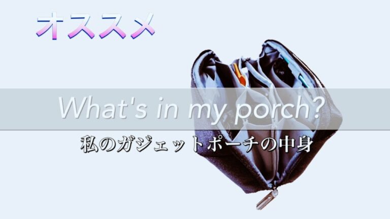 効率の良さを重視する私が選んだガジェットポーチ 使いやすさ抜群/What's in my porch?