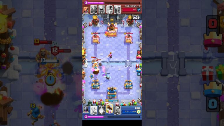 【ひろゆき】城が砲台起動するとメガナイトには目が無い、、、と、の巻。クラッシュロワイヤル30本目