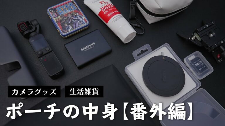 まったりガジェットポーチの中身+αを紹介します【カメラグッズ/生活雑貨】