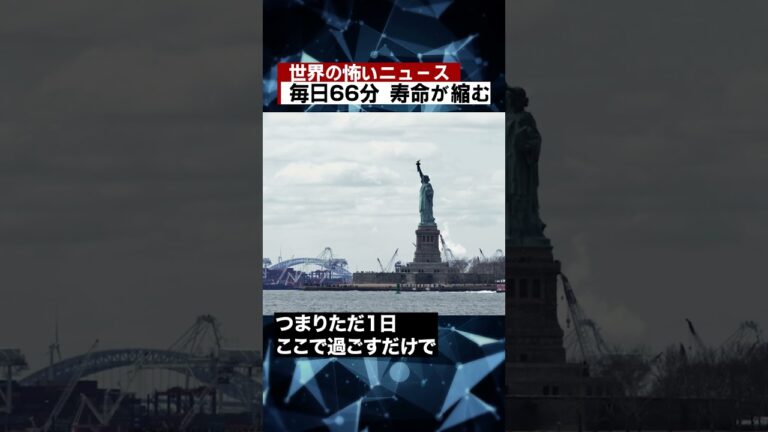毎日66分 寿命が縮む #海外 #ニュース #怖い話 #怪談 #Shorts