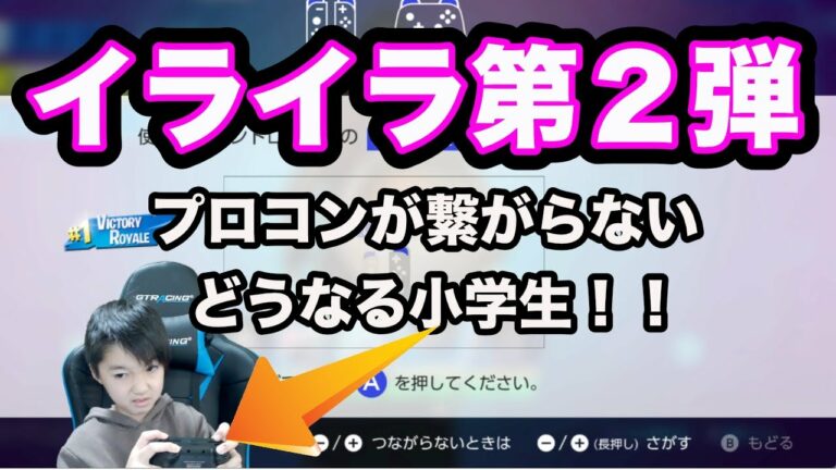 【フォートナイト】プロコン故障か?!ゲームができないイライラ。。。